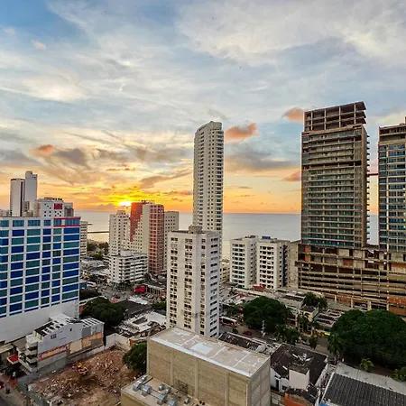 Great In Bocagrande With Sunset & View Cartagena